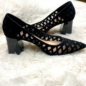 ZARA | Black heels with see thru sides